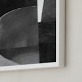 "Construct 32" - Art Print in Black & White by Ashleigh Ninos - Frame Close-up