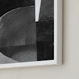 "Construct 32" - Art Print in Black & White by Ashleigh Ninos - Frame Close-up