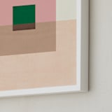 "Neutral Shades" - Art Print in Peach by Baumbirdy - Frame Close-up
