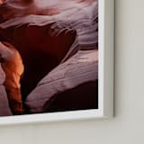 "Sandstone and Light" - Art Print in Terracotta by Eric Clegg - Frame Close-up