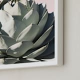 "Pink Agave" - Art Print in Blush by Wilder California - Frame Close-up