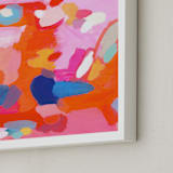 "Orange Rush" - Art Print in orange by Lisa McLean - Frame Close-up
