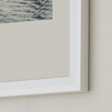 "Sand and Sea 1" - Art Print in Taupe Sand by Shawna Urban - Frame Close-up