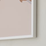"Cover Me" - Art Print in Misty Rose by Efrat Ofek - Frame Close-up