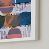"Boho Screenprint III" - Art Print in Grape by Jenna Skead - Frame Close-up