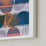 "Boho Screenprint III" - Art Print in Grape by Jenna Skead - Frame Close-up
