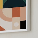 "Mid Century Jungle II" - Art Print in Jade by Maria Alou - Frame Close-up