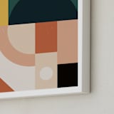 "Mid Century Jungle II" - Art Print in Jade by Maria Alou - Frame Close-up