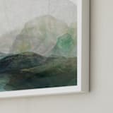 "Finding Balance No. 1" - Art Print in Emerald by Karen Kardatzke - Frame Close-up