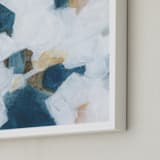 "Betwixt & Between II" - Art Print in Dark Blue by M Gloria Hunter - Frame Close-up