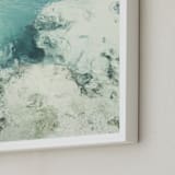 "Blue Monday" - Art Print in Tulum Gulf Aqua by Studio Singhi - Frame Close-up