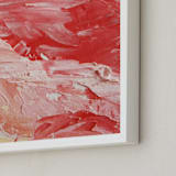 "Good Enough To Eat" - Art Print in Buttercream red by Lisa Procter - Frame Close-up