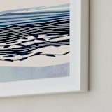 "Seascape I" - Art Print in marine by Tatjana Koraksic - Frame Close-up