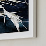 "Midnight Nature I" - Art Print in Deep Blue by Tanya Lee Design - Frame Close-up