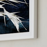 "Midnight Nature I" - Art Print in Deep Blue by Tanya Lee Design - Frame Close-up