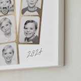 "Snapshots: Portrait Framed Photo" - Foil Framed Photo in Snow by Leah Bisch - Frame Close-up