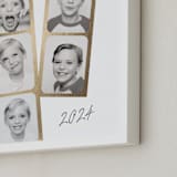 "Snapshots: Portrait Framed Photo" - Foil Framed Photo in Snow by Leah Bisch - Frame Close-up
