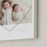 "Heart Outline: Portrait Foil Framed Photo" - Foil Framed Photo in Gold by Itsy Belle Studio - Frame Close-up