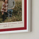 "Ribbon Frame: Portrait Framed Photo" - Framed Photo in Cranberry by Carolyn MacLaren - Frame Close-up