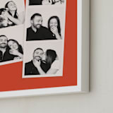 "Photo Booth" - Framed Photo in Tomato by Morgan Kendall - Frame Close-up