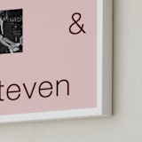 "Bold Love: Framed Photo" - Framed Photo in Blush by Minted - Frame Close-up