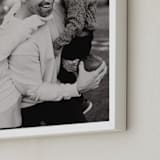 "The Big Picture: Father's Day Framed Photo" - Framed Photo in White by Minted - Frame Close-up