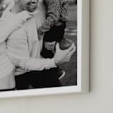 "The Big Picture: Father's Day Framed Photo" - Framed Photo in White by Minted - Frame Close-up