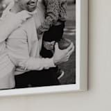 "The Big Picture: Father's Day Framed Photo" - Framed Photo in White by Minted - Frame Close-up