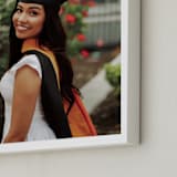 "The Big Picture: Graduation Framed Photo" - Framed Photo in White by Minted - Frame Close-up