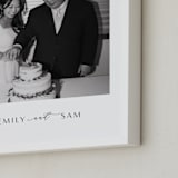 "Be There: Portrait Framed Photo" - Framed Photo in Charcoal by Blustery August - Frame Close-up