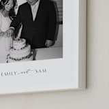 "Be There: Portrait Framed Photo" - Framed Photo in Charcoal by Blustery August - Frame Close-up