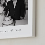 "Be There: Portrait Framed Photo" - Framed Photo in Charcoal by Blustery August - Frame Close-up