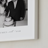"Be There: Portrait Framed Photo" - Framed Photo in Charcoal by Blustery August - Frame Close-up