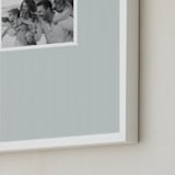 "Railroad Stripe: Portrait" - Framed Photo in Denim by Olivia Kanaley Inman - Frame Close-up