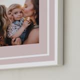 "Distant Border: Portrait" - Framed Photo in Blush by Angela Garrick - Frame Close-up