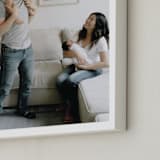 "The Big Picture: Mother's Day Framed Photo" - Framed Photo in White by Minted - Frame Close-up