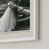 "Love of a Lifetime: Portrait" - Framed Photo in Bone by Brittney Jensen - Frame Close-up