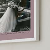 "Love of a Lifetime: Portrait" - Framed Photo in Rose by Brittney Jensen - Frame Close-up