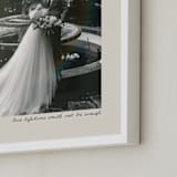 "Love of a Lifetime: Portrait" - Framed Photo in Bone by Brittney Jensen - Frame Close-up
