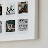 "Nine Photo: Portrait Framed Photo" - Framed Photo in Cloud by Olivia Kanaley Inman - Frame Close-up