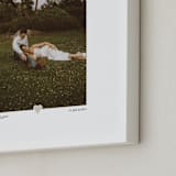 "With a Heart: Portrait Framed Photo" - Framed Photo in Taupe by Laura Hamm - Frame Close-up