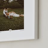 "With a Heart: Portrait Framed Photo" - Framed Photo in Taupe by Laura Hamm - Frame Close-up