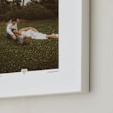 "With a Heart: Portrait Framed Photo" - Framed Photo in Taupe by Laura Hamm - Frame Close-up