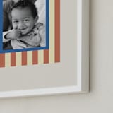 "Mat Striping: Portrait" - Framed Photo in Rust by Carrie Moradi - Frame Close-up