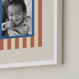 "Mat Striping: Portrait" - Framed Photo in Rust by Carrie Moradi - Frame Close-up