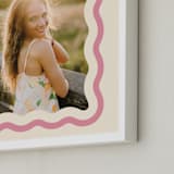 "Wavy: Framed Photo" - Framed Photo in Seashell by Robert and Stella - Frame Close-up