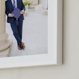 "The Big Picture: Graduation Framed Photo" - Framed Photo in White by Minted - Frame Close-up