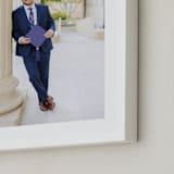 "The Big Picture: Graduation Framed Photo" - Framed Photo in White by Minted - Frame Close-up