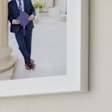 "The Big Picture: Graduation Framed Photo" - Framed Photo in White by Minted - Frame Close-up