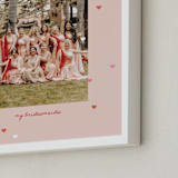 "Drops of Love: Portrait Framed Photo" - Framed Photo in Rose by Leia Matt - Frame Close-up